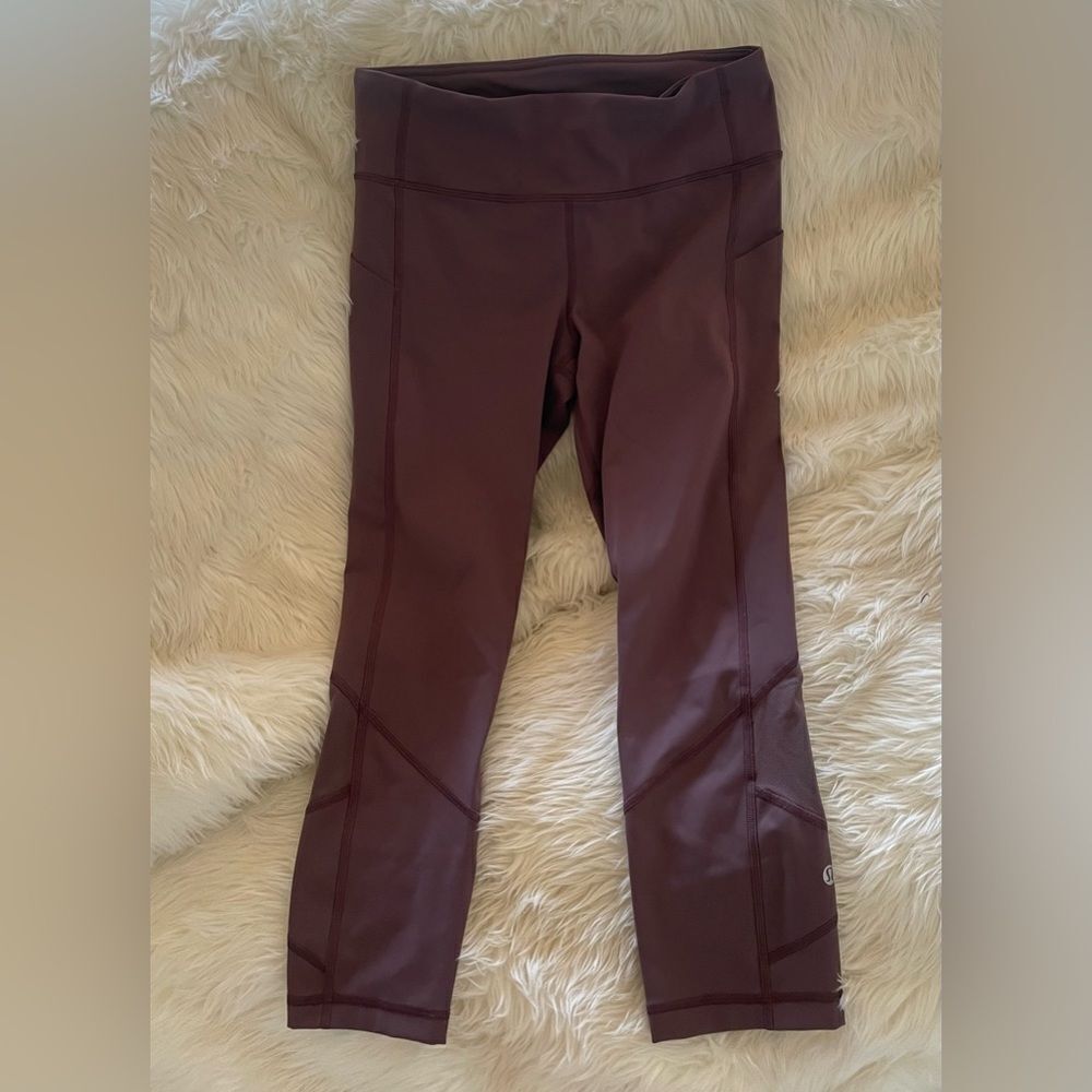 Lululemon burgundy leggings